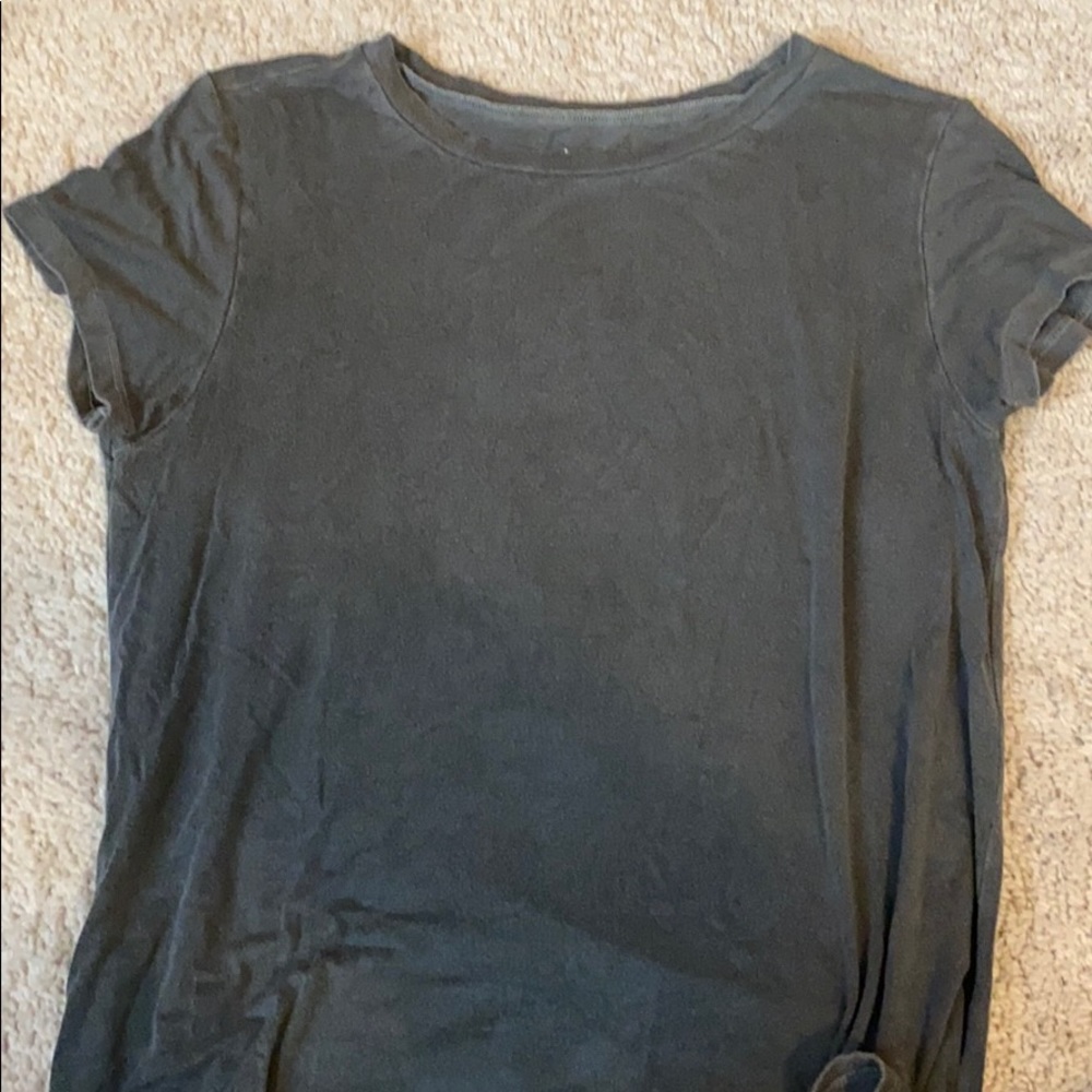 grey T-shirt